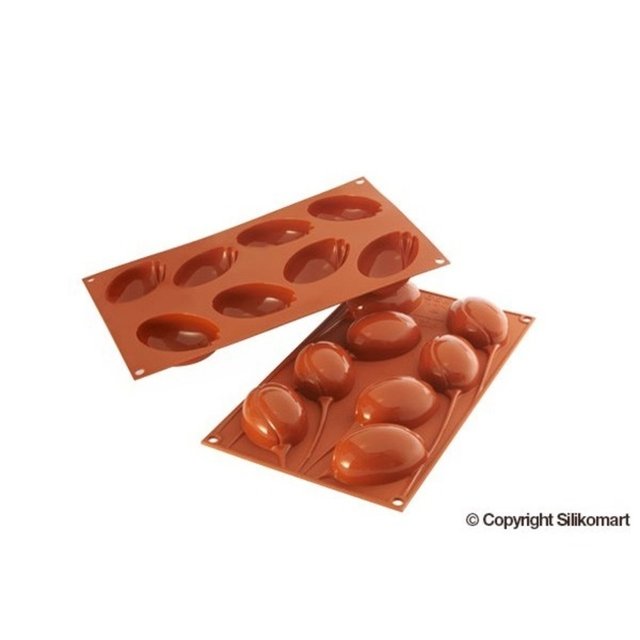 Obrázek produktu SIL FORMA SILIKON terakota -  TULIPÁN 76x50 mm v.29 mm  62ml  8ks