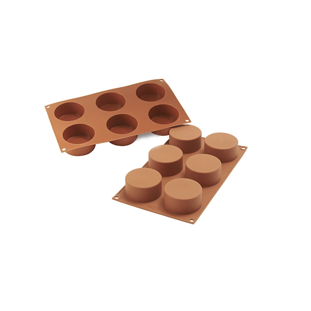 Obrázek produktu SIL FORMA SILIKON terakota - MONOPORCE KOLEČKO pr.70mm v.35mm 133ml 6ks