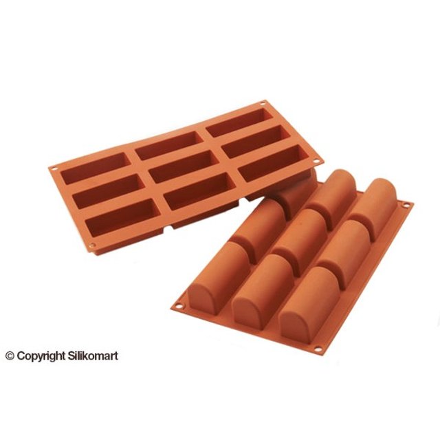 Obrázek produktu SIL FORMA SILIKON terakota - MINI  BUCHE 84x32mm v.35mm 83ml 9ks