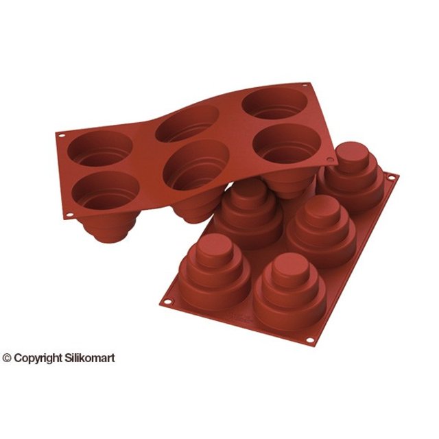 Obrázek produktu SIL FORMA SILIKON terakota-  DORTÍK WONDER PR.75mm v..60mm 177ml 6ks