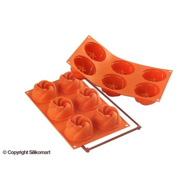 Obrázek produktu SIL FORMA SILIKON terakota - BÁBOVKY Ø77 mm v.37 mm  110ml  6ks