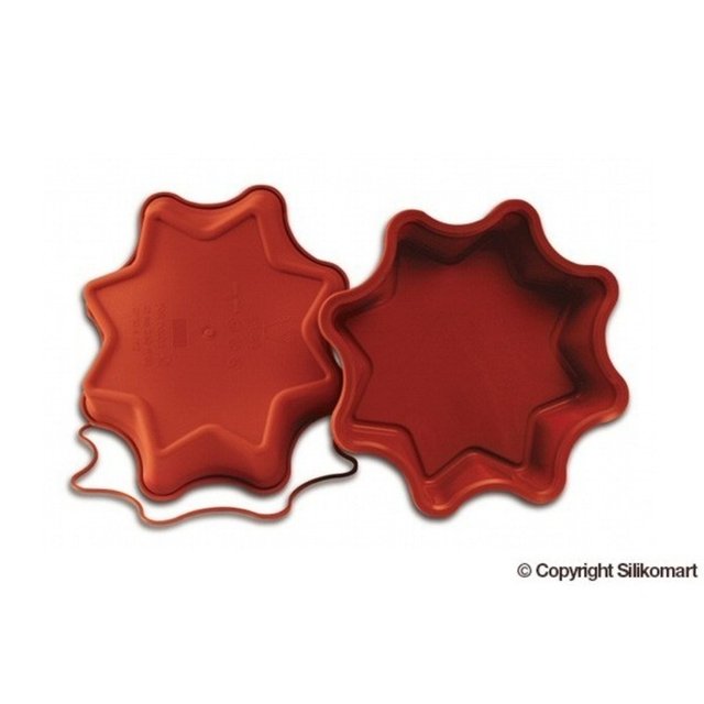 Obrázek produktu SIL FORMA SILIKON terakota - DORTOVÁ HVĚZDA 320x370 mm v.50 mm 1800ml 1 ks