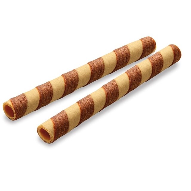 Obrázek produktu BUSSY SIGARETTE WAFERCACAO - vaflová kakaová trubička pruhovaná 220ks