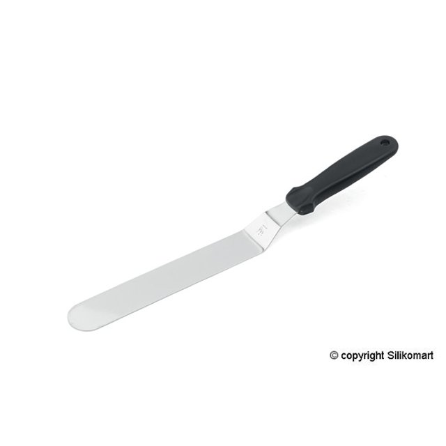 Obrázek produktu SIL ŠPACHTLE nerez černá ohnutá 33cm (čepel 16cm)