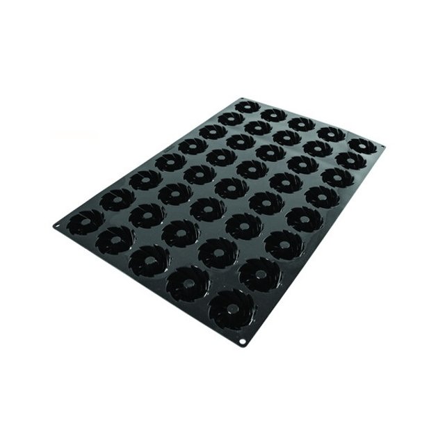 Obrázek produktu SIL Forma silikon černá - SWIRL pr.68mm v.30mm 60ml 40ks