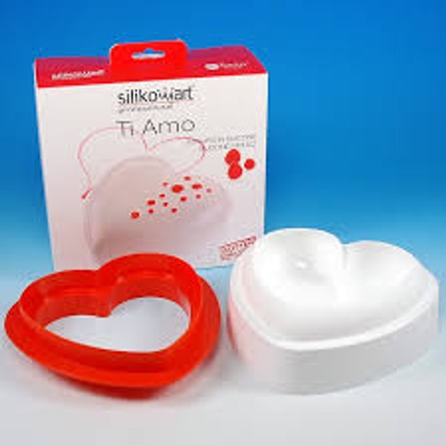 Obrázek produktu SIL FORMA SILIKON bílá - TI AMO 1000 ( srdce) 170x164mm v.63cm  1000ml