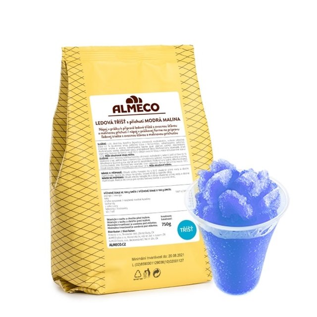 Obrázek produktu ALM Ledov.tříšť s příchutí MODRÁ MALINA 750gx16ks