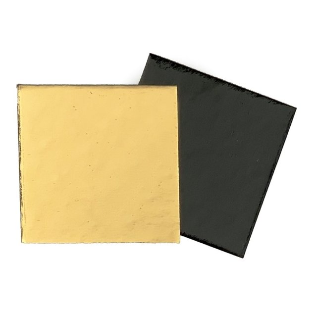 Obrázek produktu Lepenková podložka ZLATO/ČERNÁ  ČERNO/ZLATÉ ČTVEREC 8x8cm 100ks