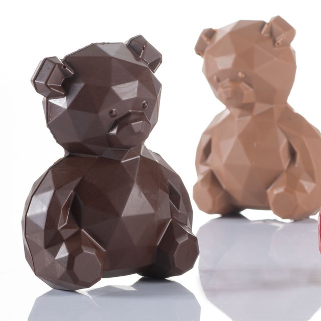 Obrázek produktu MA FORMA NA PRALINKY - MEDVÍDEK TEDDY ORIGAMI 110gr, 9,7x6,4 cm, h. 13cm