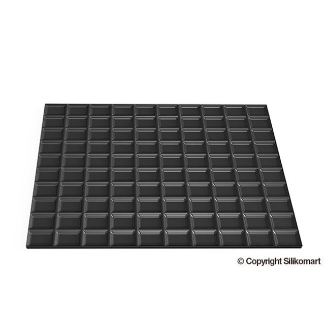 Obrázek produktu SIL Pečící plát černý - tabulka 25x18,5x0,6cm do formy BUCHE