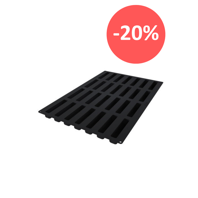 Obrázek produktu SIL Forma silikon černá - ECLAIR 130x28mm v.28mm