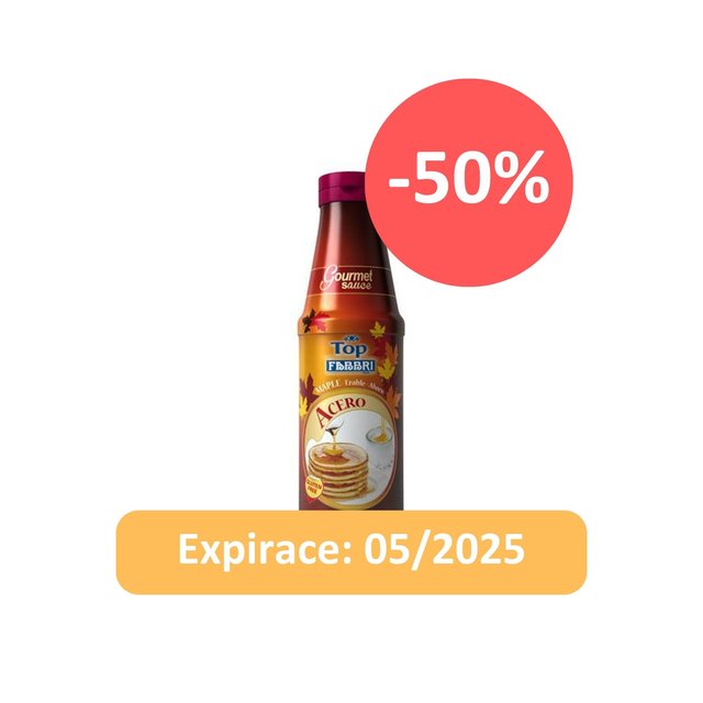 Obrázek produktu FABBRI topping ACERO-MAPLE (javor 900g) - EXP.05/25 - ZVÝHODNĚNÁ CENA - SLEVA 50%