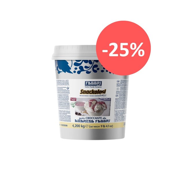 Obrázek produktu FABBRI SNACKOLOSI AMARENA (variegato) 3,8kg - ZVÝHODNĚNÁ CENA - SLEVA 50%-EXP.04/25