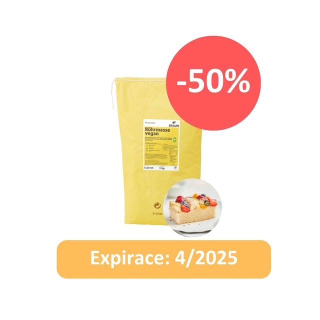 Obrázek produktu BRAUN Vegan cake mix 1,5kg - EXP.04/25 - ZVÝHODNĚNÁ CENA - SLEVA 50%