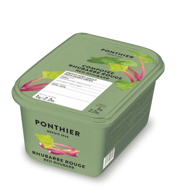 Obrázek produktu PONTHIER Compoté Rebarbora Frambosa (mražené, s cukrem) 1 kg