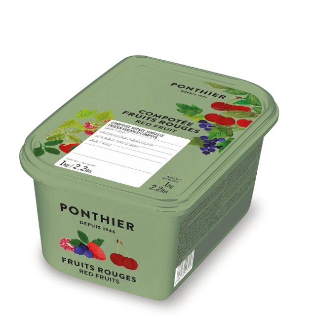Obrázek produktu PONTHIER Compoté Red Fruit – červené ovoce (mražené, s cukrem) 1 kg