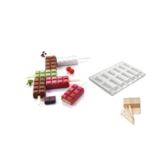 Obrázek produktu SIL FORMA SILIKON NA NANUKY TABULKA ČOKOLÁDY 2x6ks